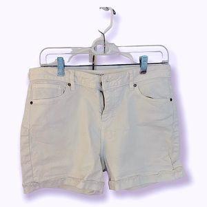 White Jean Shorts size 6